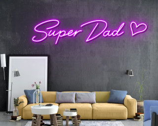 Super Dad Neon Sign Wall Art Decor