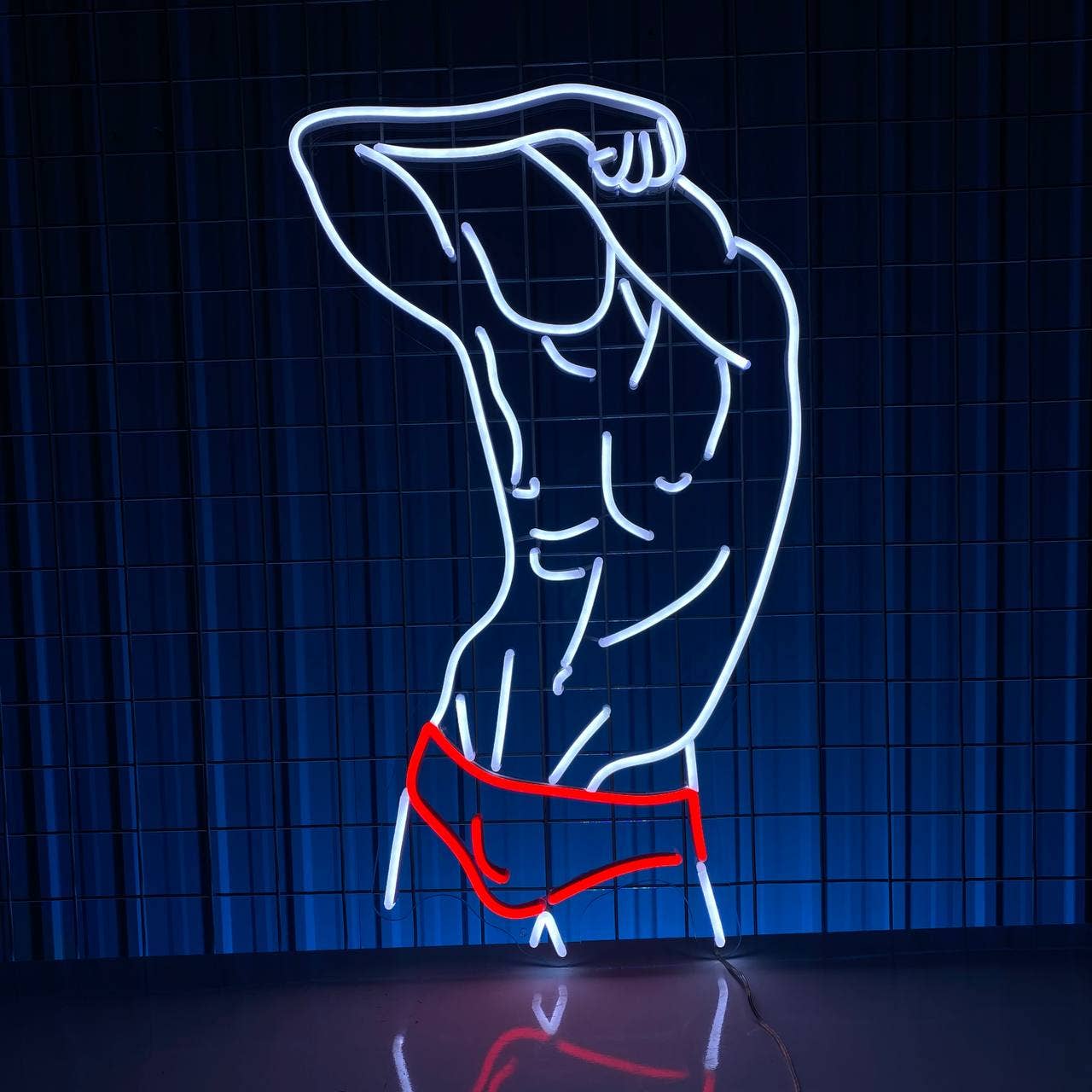 Sexy Man Abstract Art Wall Decor Bar Pub Decor