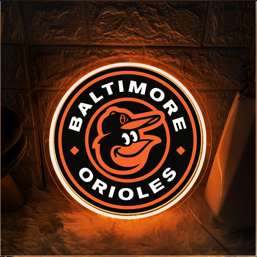 Baseball Baltimore Orioles UV Sign