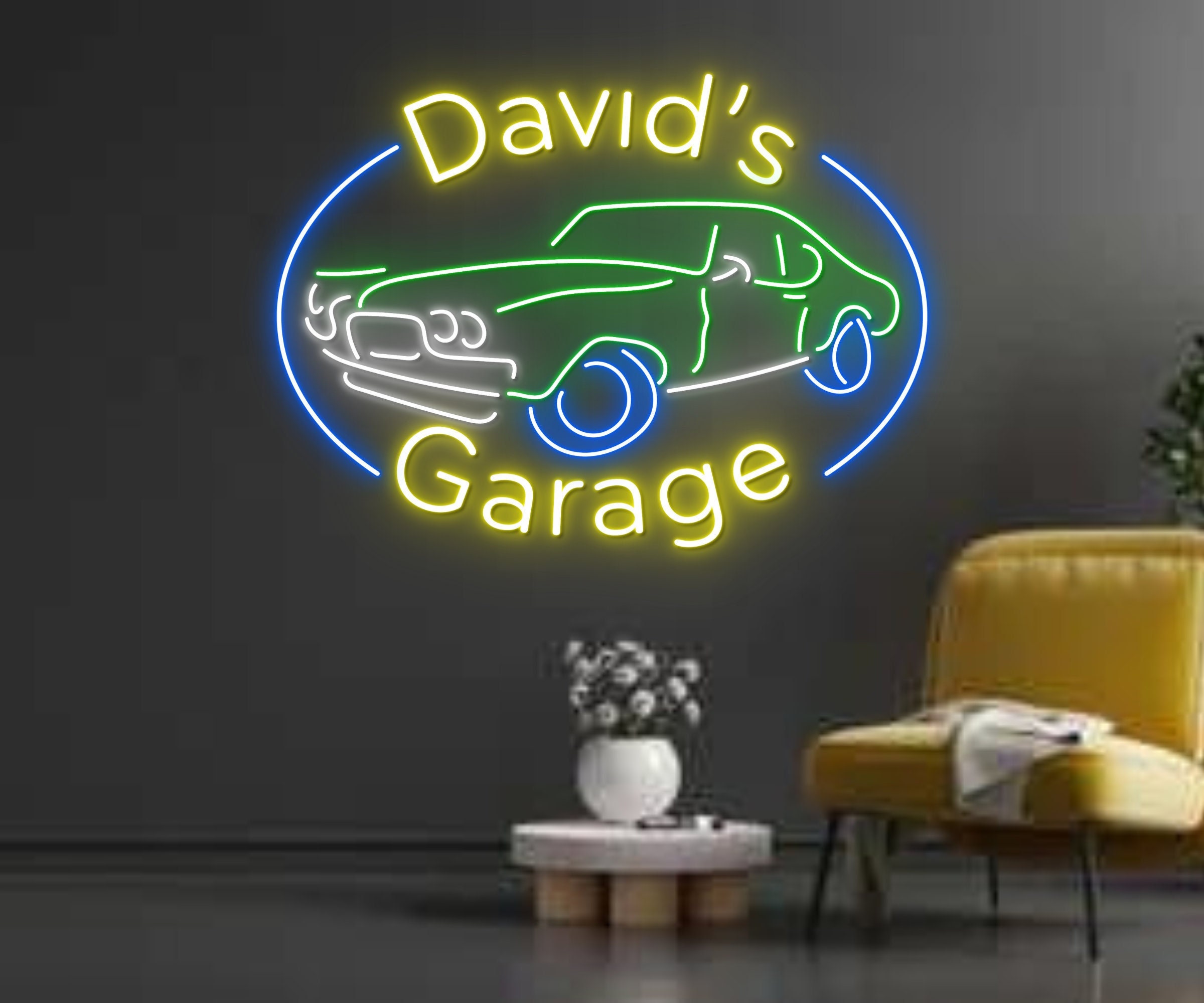 Custom Garage Repair Car Service Neon Sign Decor Gift