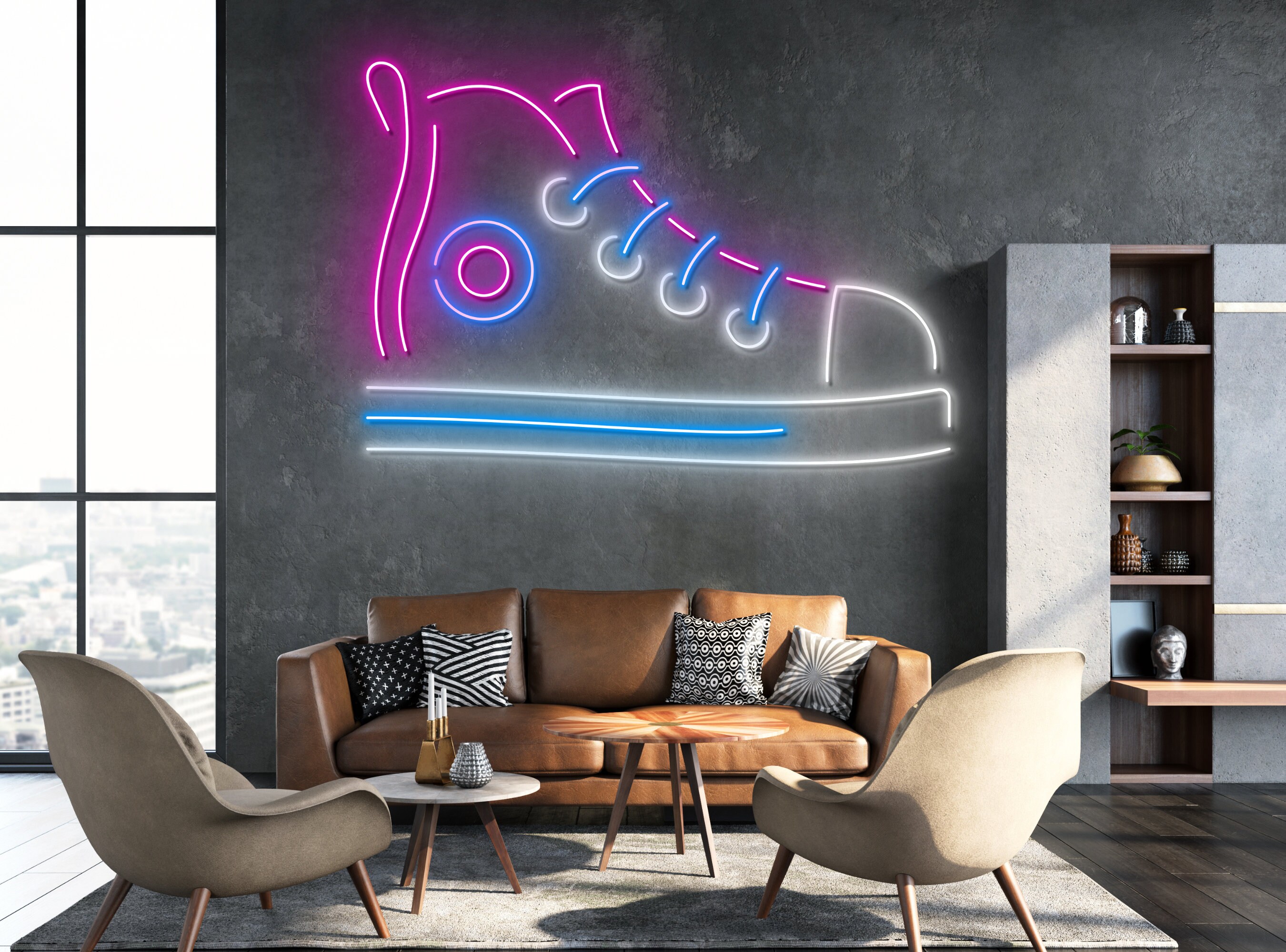 Shoes Neon Sign Personalized Wall Decor