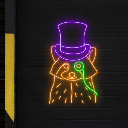 Raccoon Gentleman Neon Sign