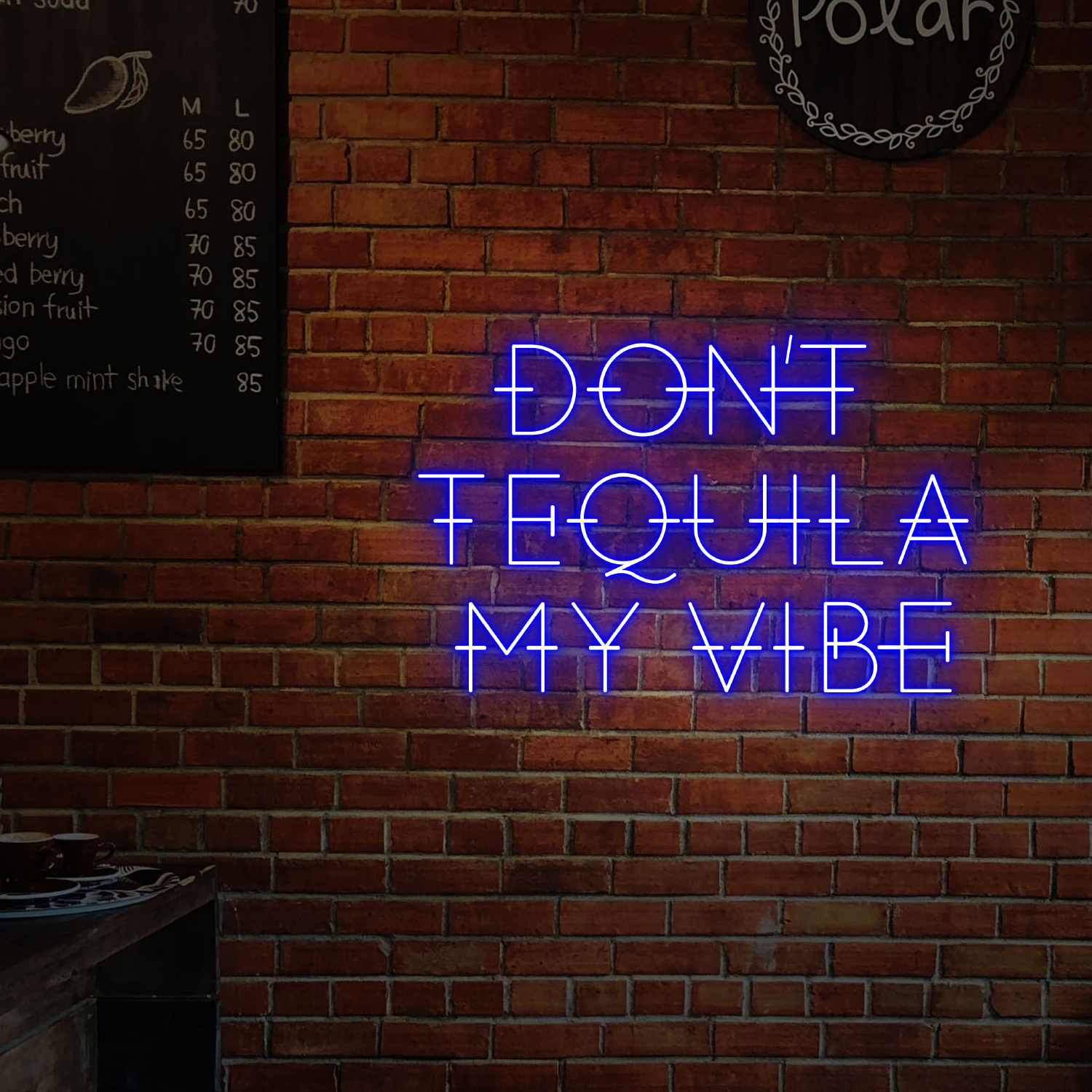 Don't Tequila My Vibe Neon Sign Bar Decor Wall Art