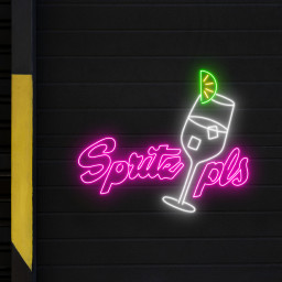 Spritz Pls Neon Sign Bar Wall Decor