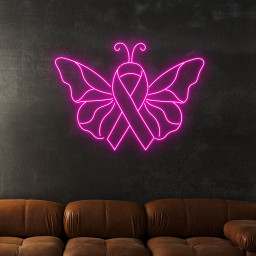 Breast Cancer Awareness Neon LED Sign Wall Decor