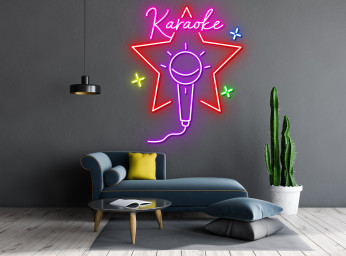 Karaoke Night Bar Neon Sign