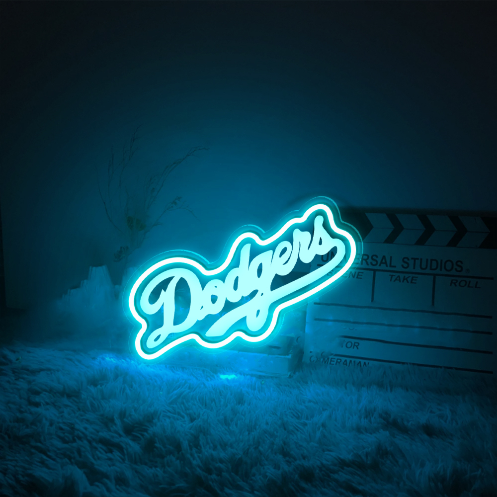 LA Dodgers Baseball Laser Sign