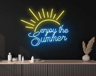 Sunshine Neon Sign Enjoy the Summer