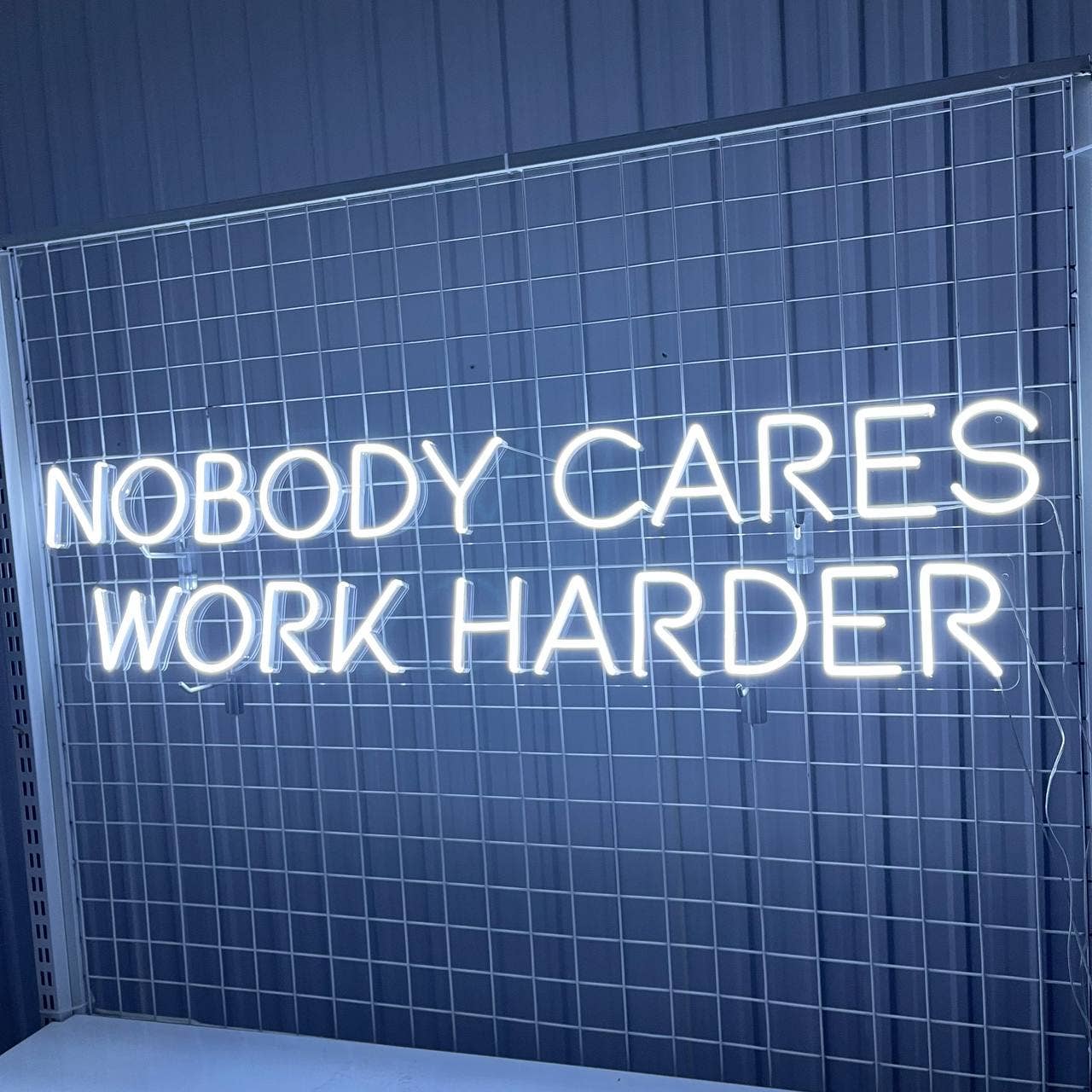 Nobody Cares Work Harder Neon Sign Long-lasting Wall Decor