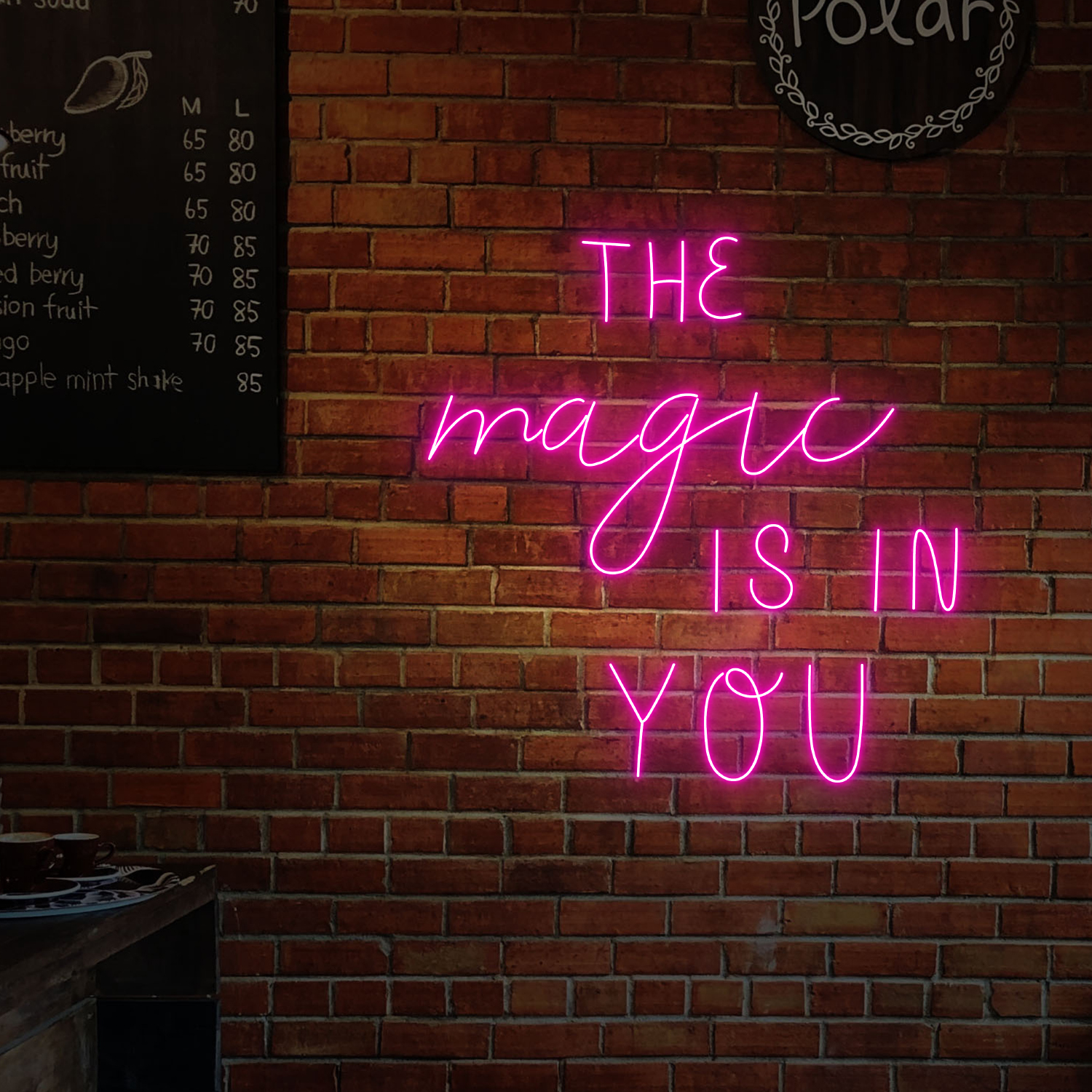 The Magic Is You Neon Sign Wall Art Home Decor