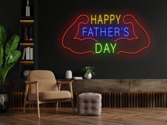 Happy Father's Day Neon Sign