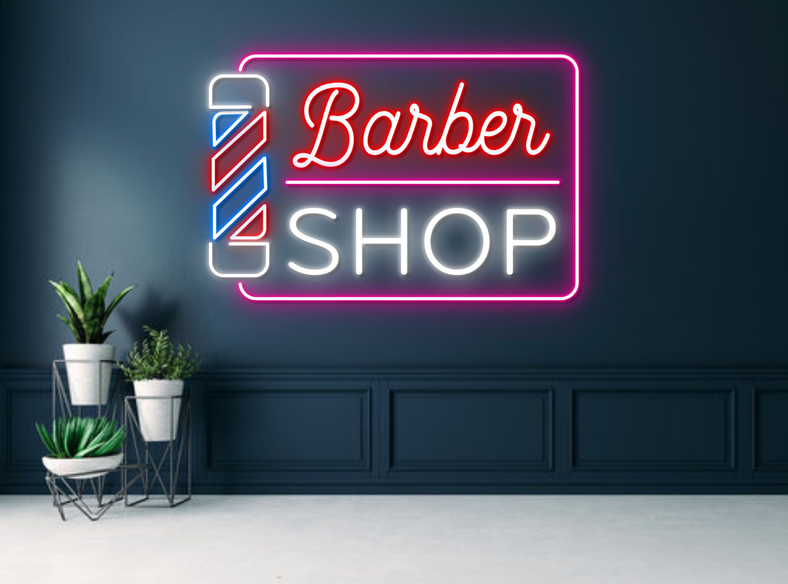 Barber Shop Neon Sign Wall Decor Gift