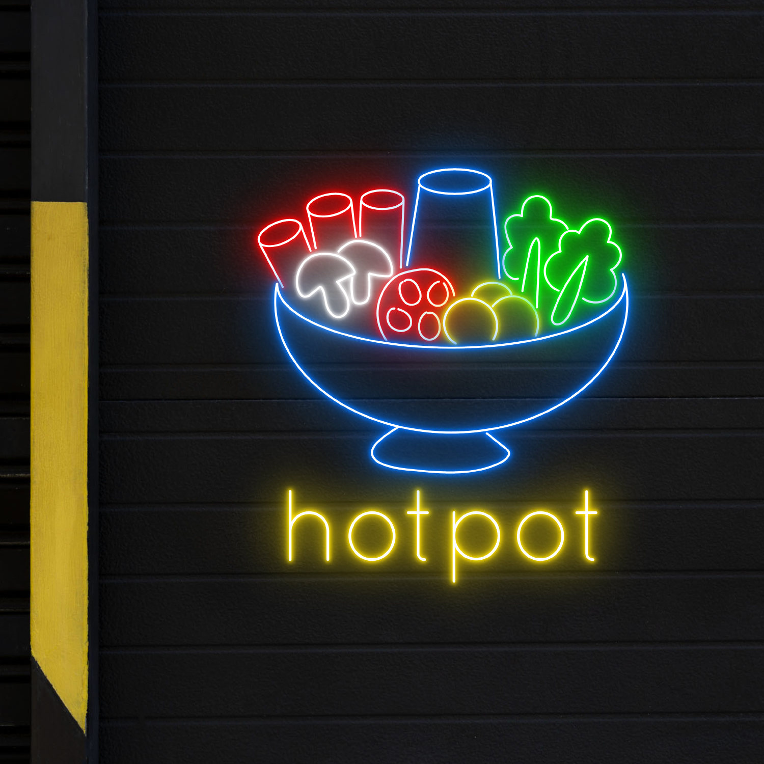 Hotpot Neon Sign Restaurant Wall Art Decor