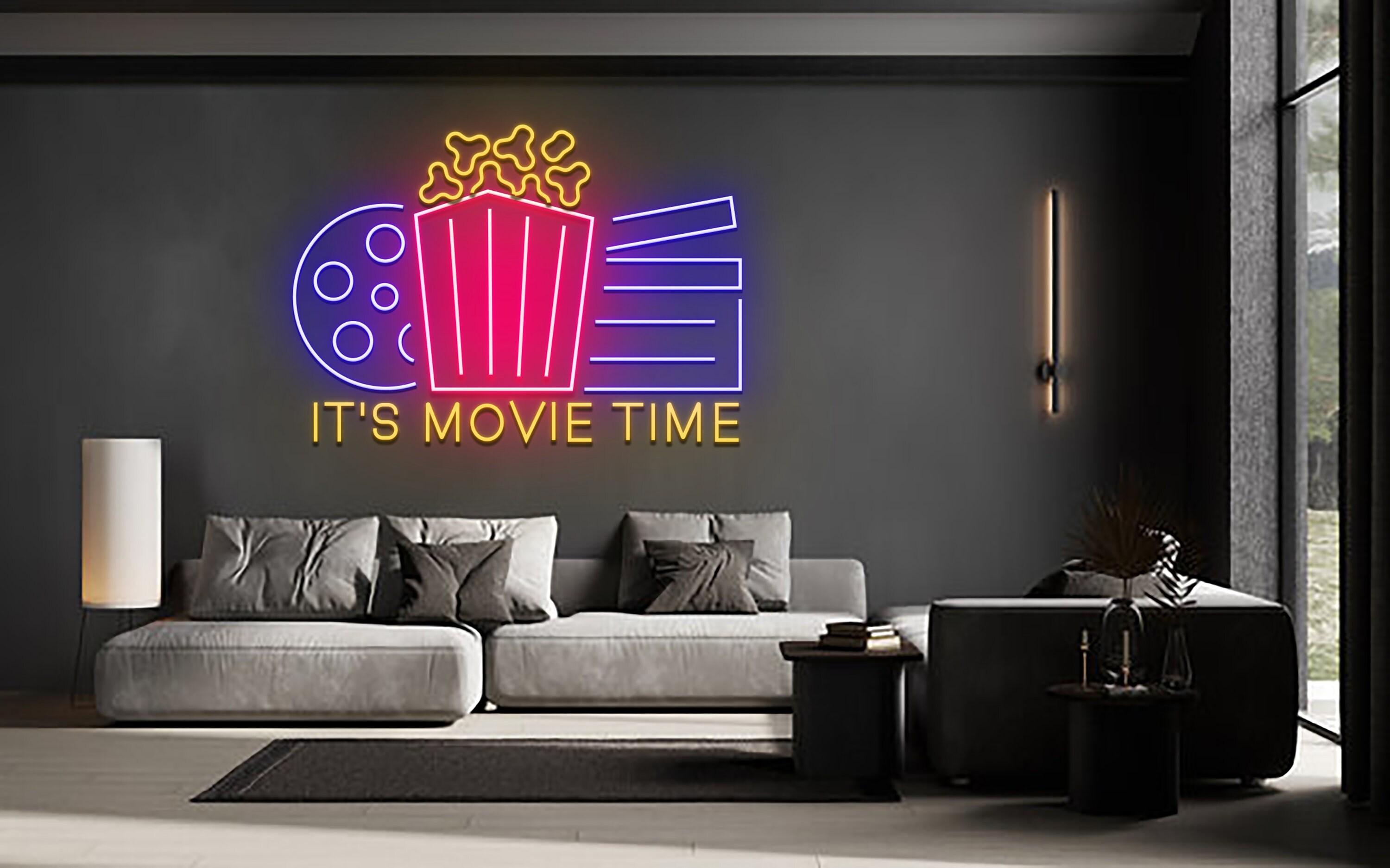 It's Movie Time Neon Sign