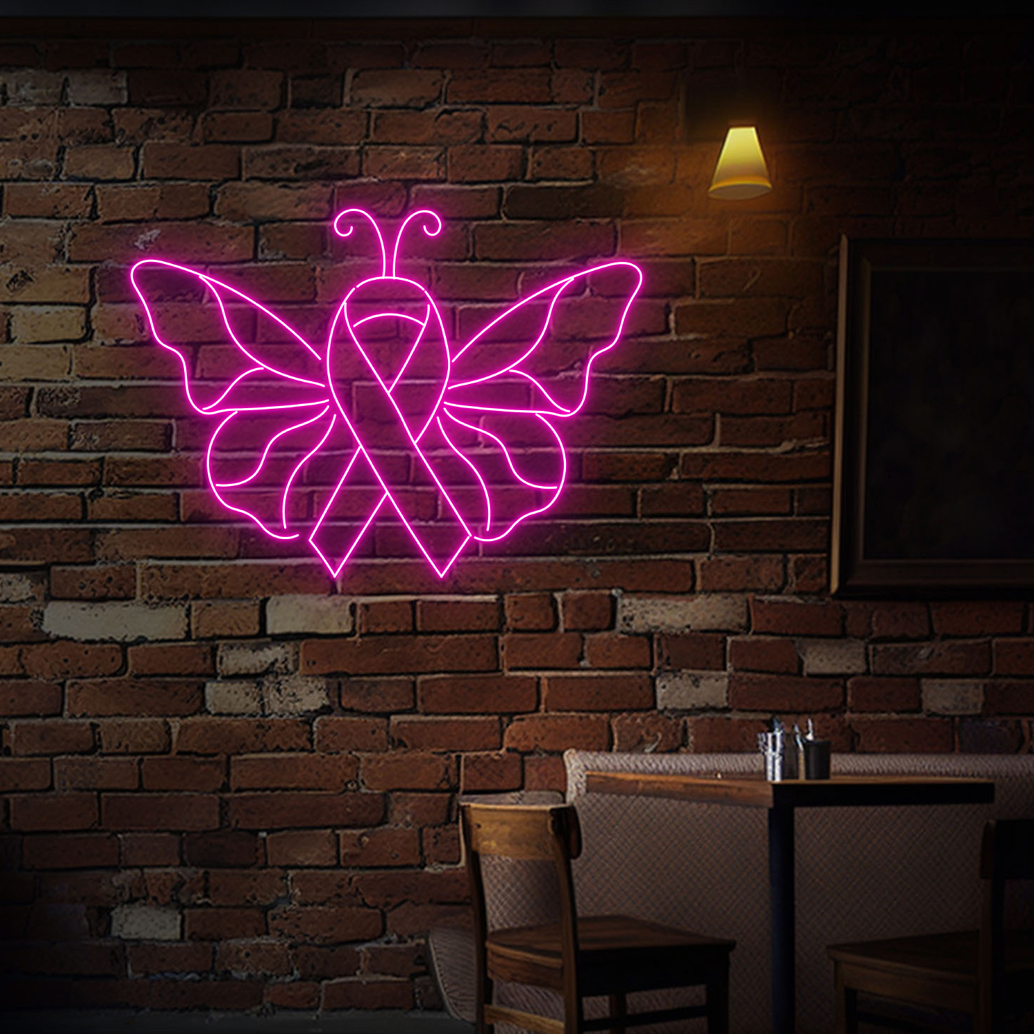 Breast Cancer Awareness Neon LED Sign Wall Decor