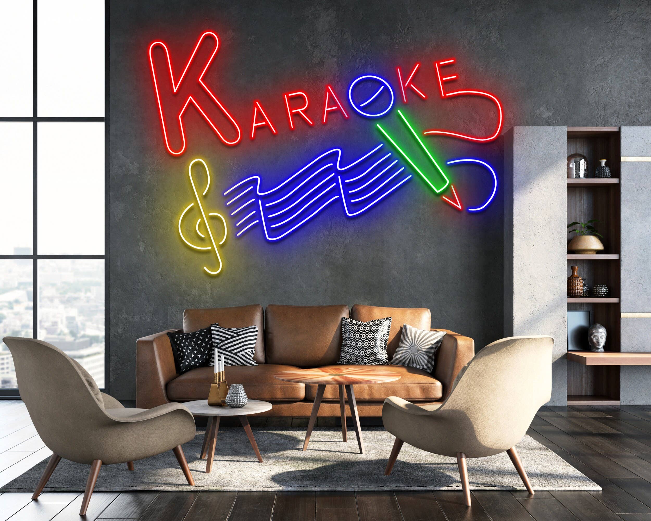 Karaoke Night Bar Neon Sign