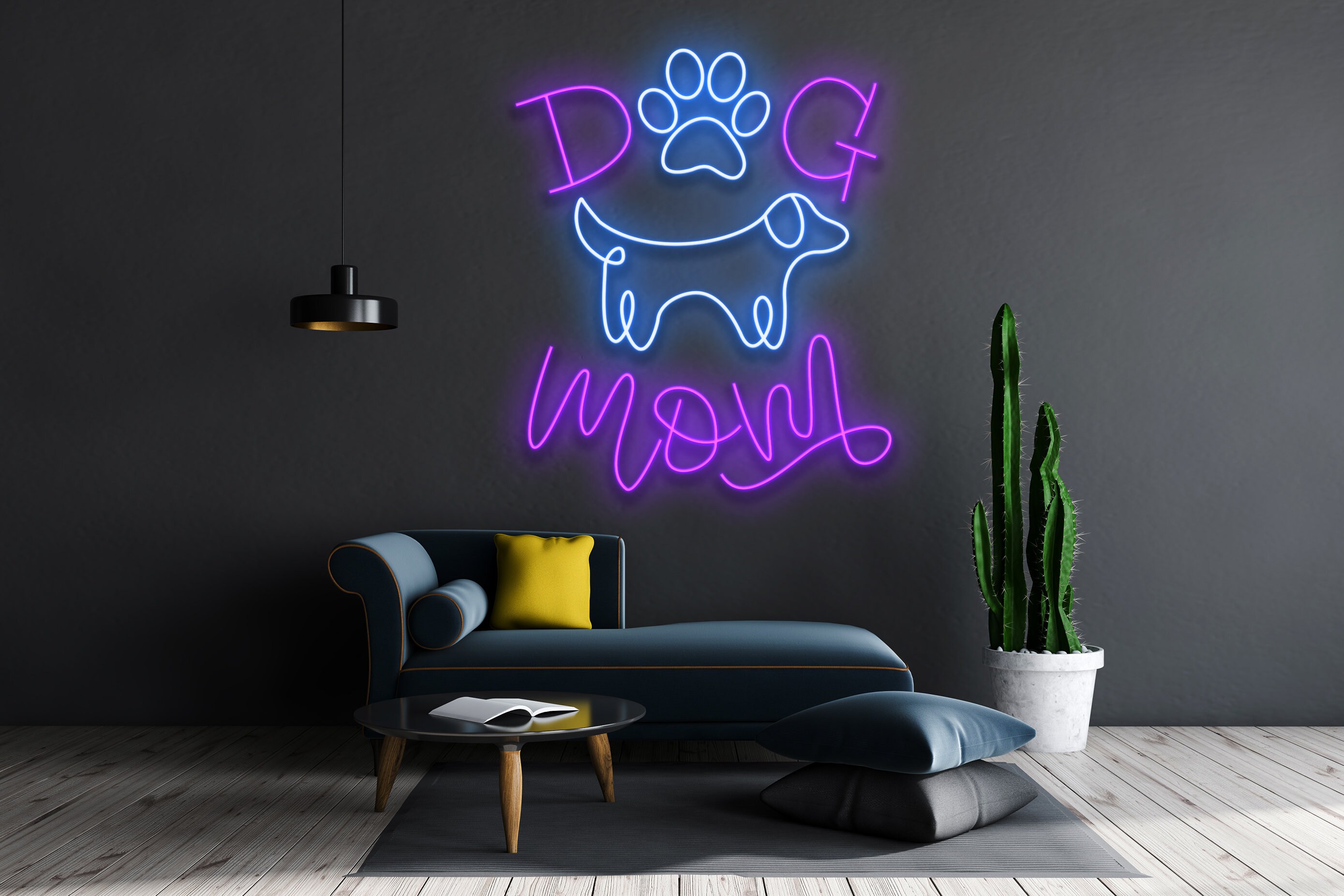 Decoration Gift Wall Hanging Gift Dog Mom Neon SIgn