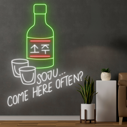 Soju Come Here Ofter Neon Signs Soju Bar Sign Decor