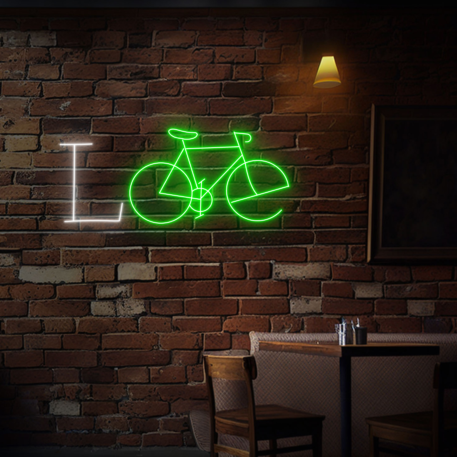 Bicycle Love Neon Sign Wall Art Decor