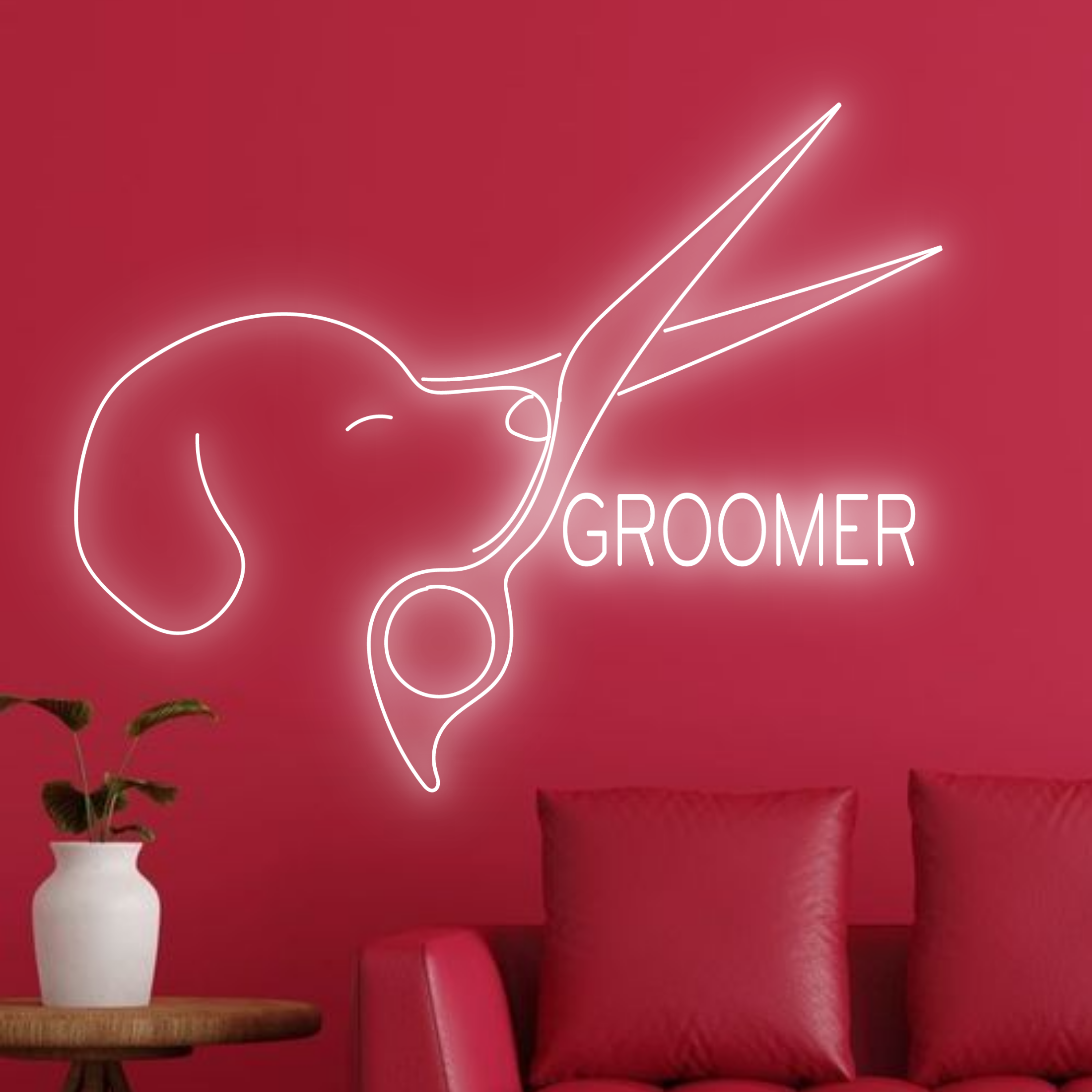 Pet Groomer Neon Sign Pet Shop Decor