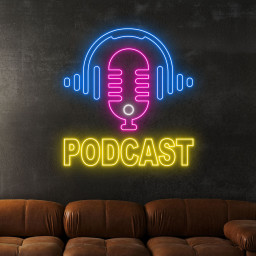 Podcast Neon Sign Studio Wall Art Decor