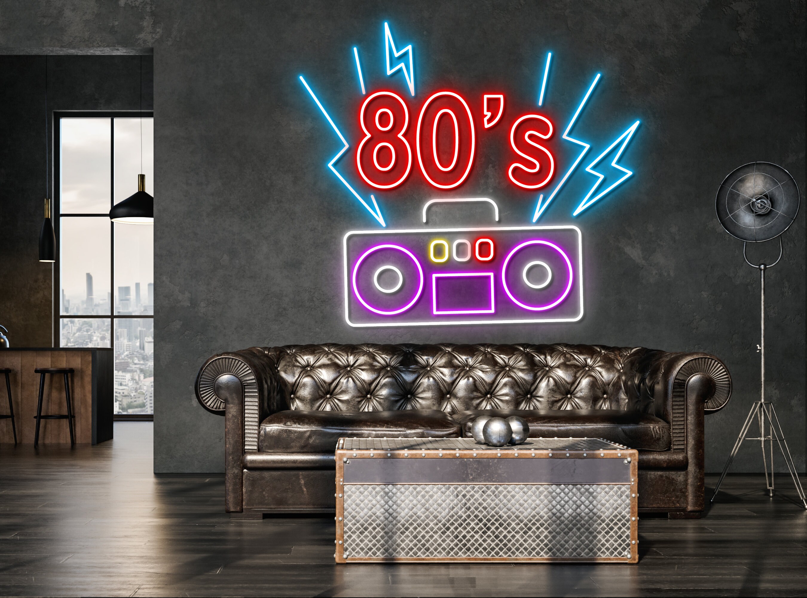 80's Retro Neon Sign