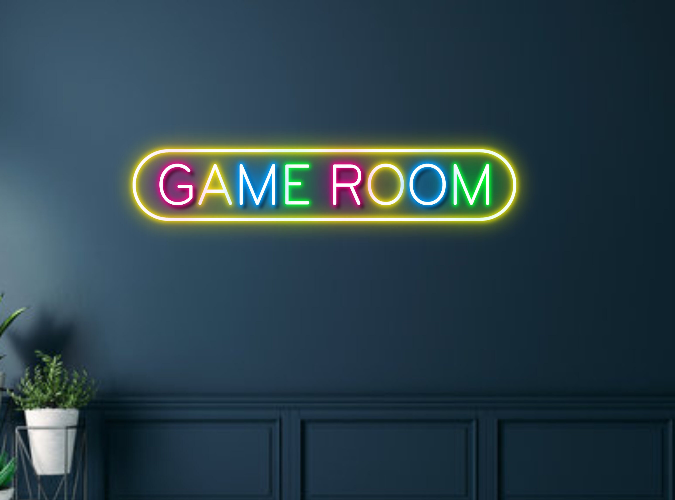 Game Room Machine Room Neon Sign