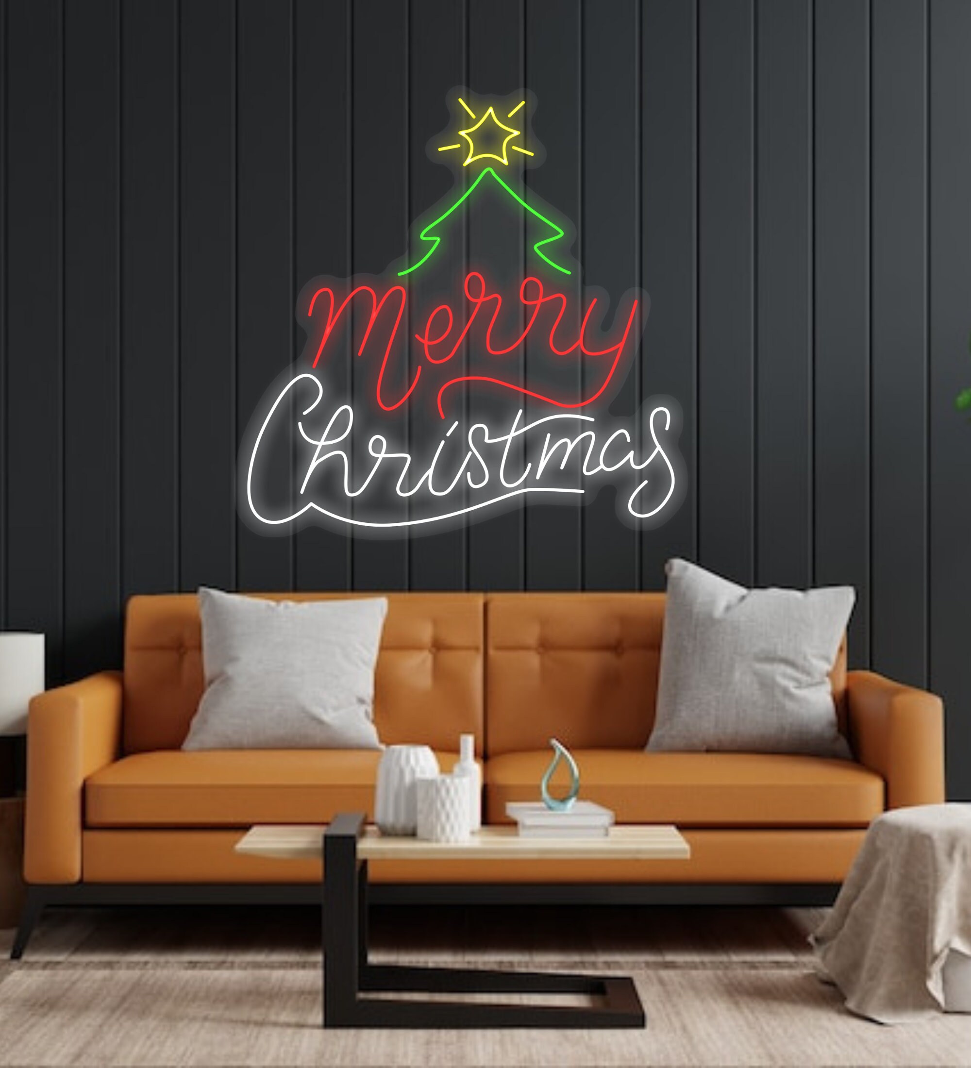 Merry Christmas Neon Sign Christmas Decoration