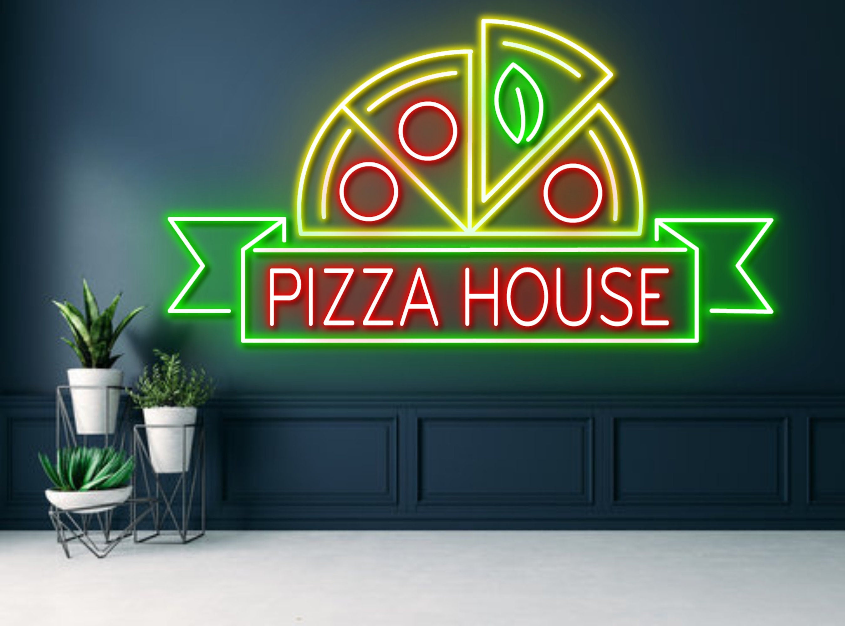 Pizza Restaurant Neon Sign