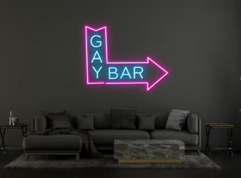 Gay Bar Neon Sign Wall Art Decor