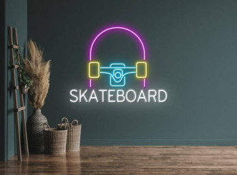 Skate Board Wall Art Neon Sign Led Sign Decor