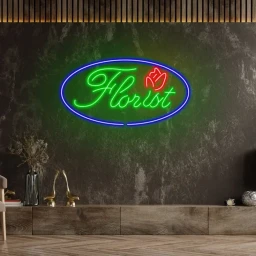 Florist Neon Signs Flower Shop Wall Decor Shop Signboard