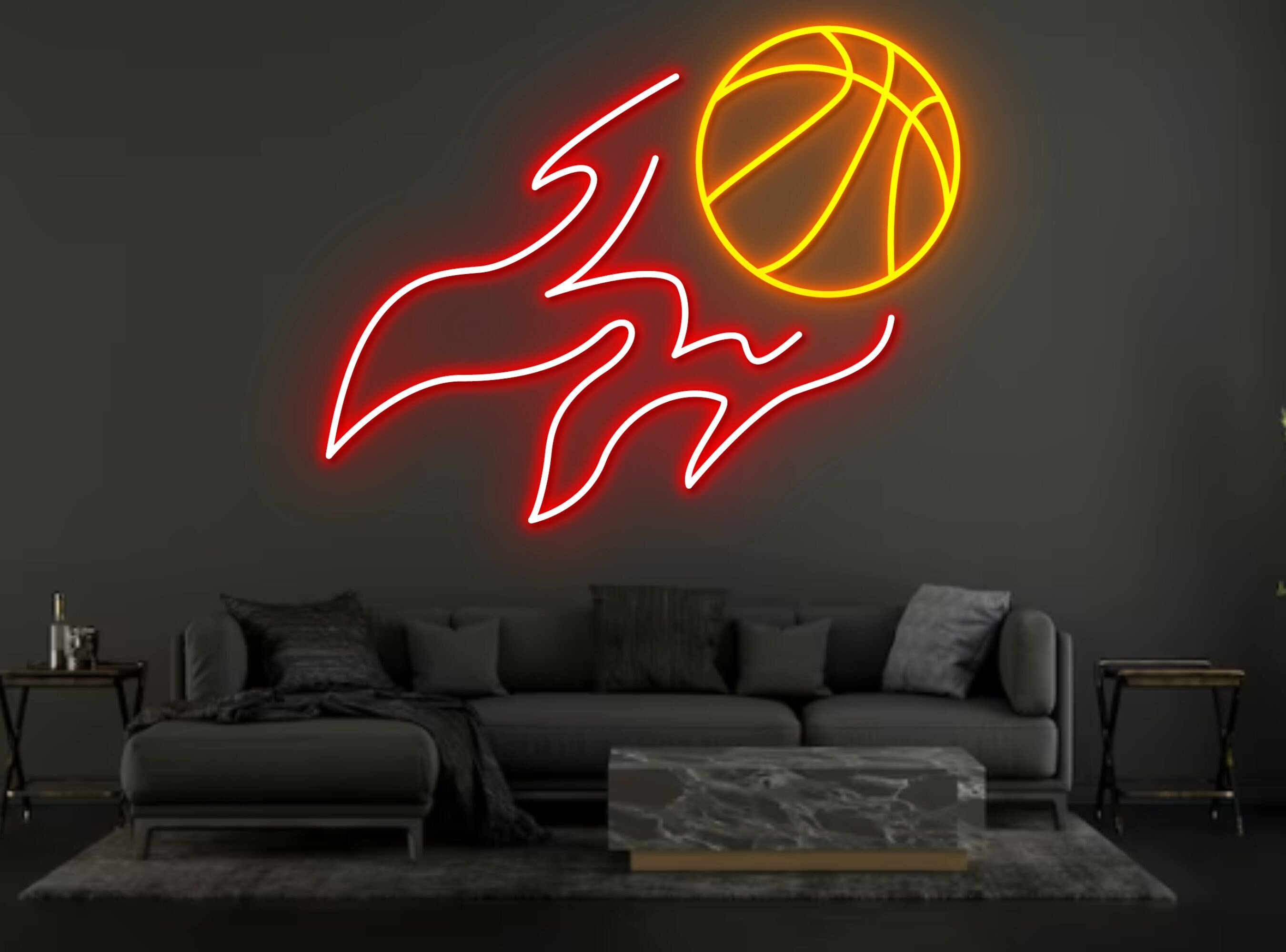 Basketball Ball Neon Signs