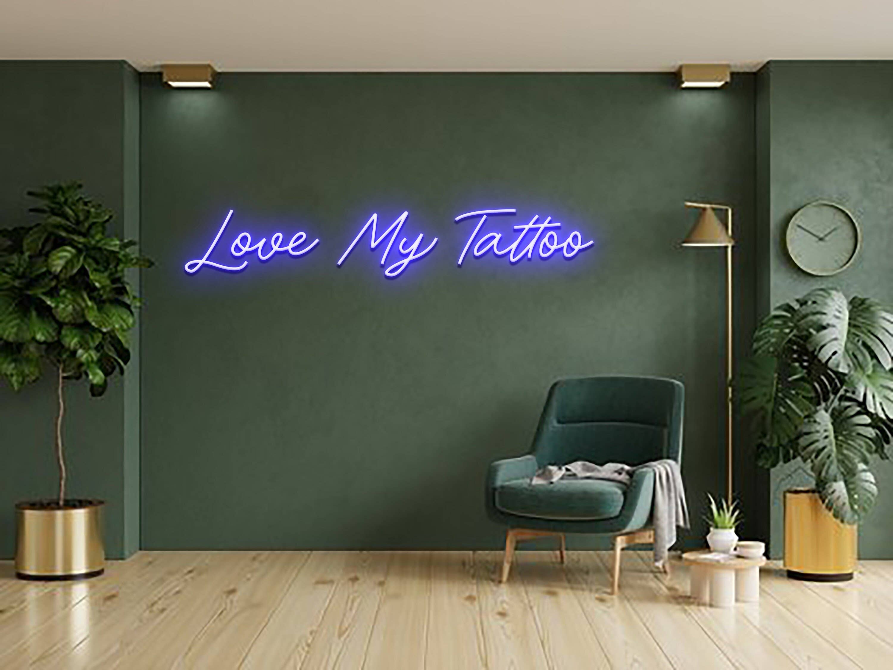 Love My Tattoo Neon Sign Tattoo Store/Shop Signboard Decor