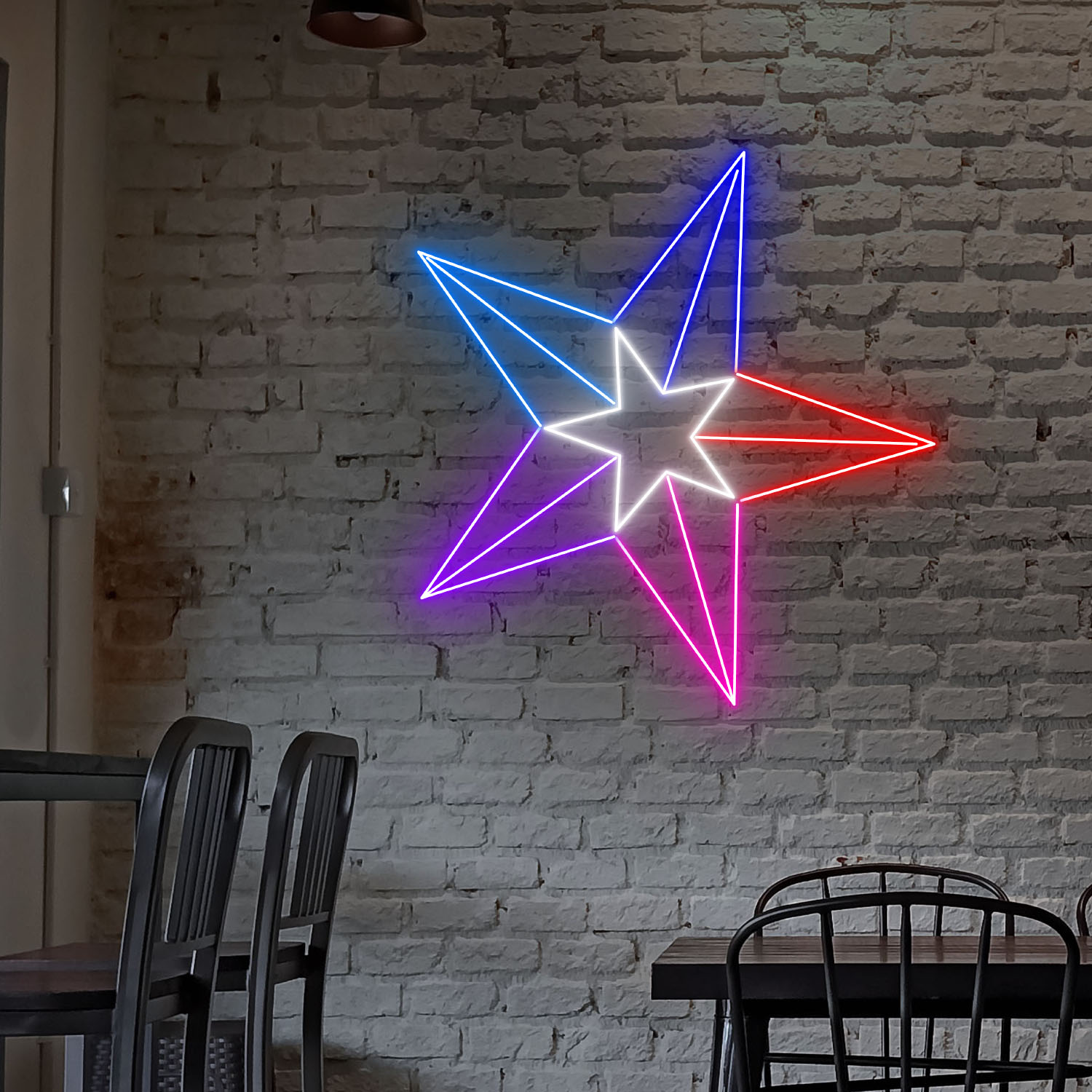 Flash Star Neon Sign Wall Art Decor