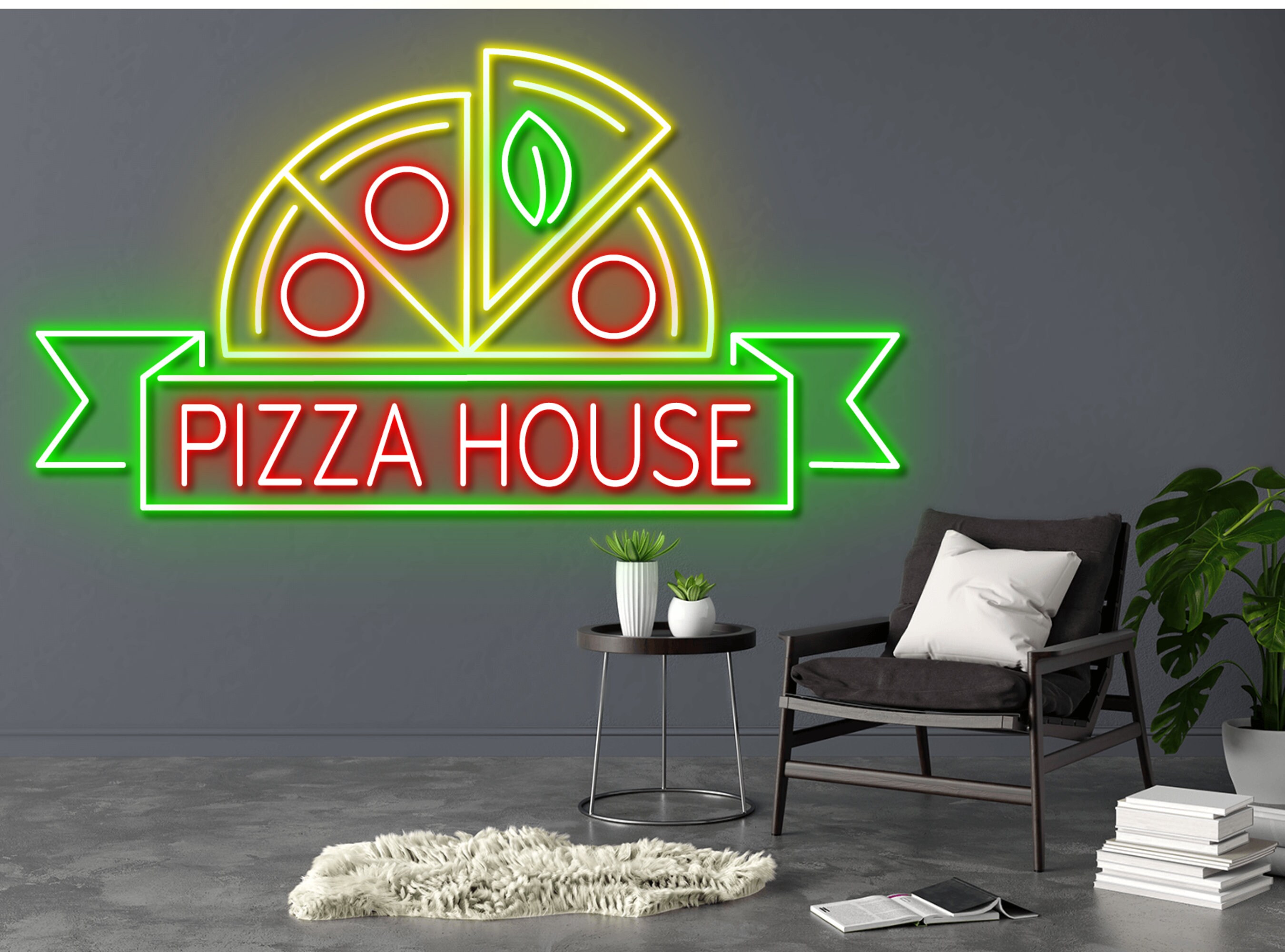 Pizza Restaurant Neon Sign