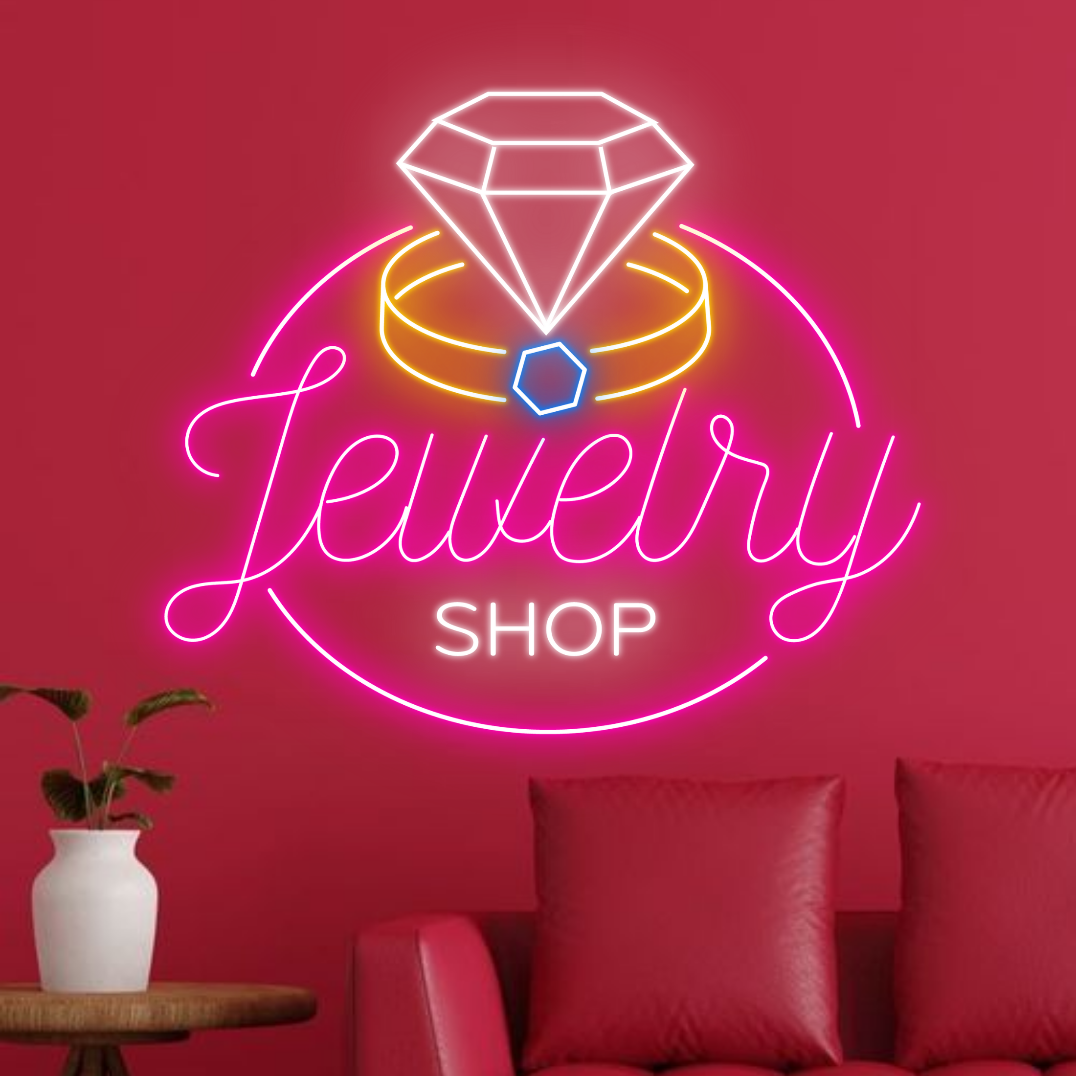 Jewelry Shop Neon Sign Jewelry Shop Store Decor Signboard