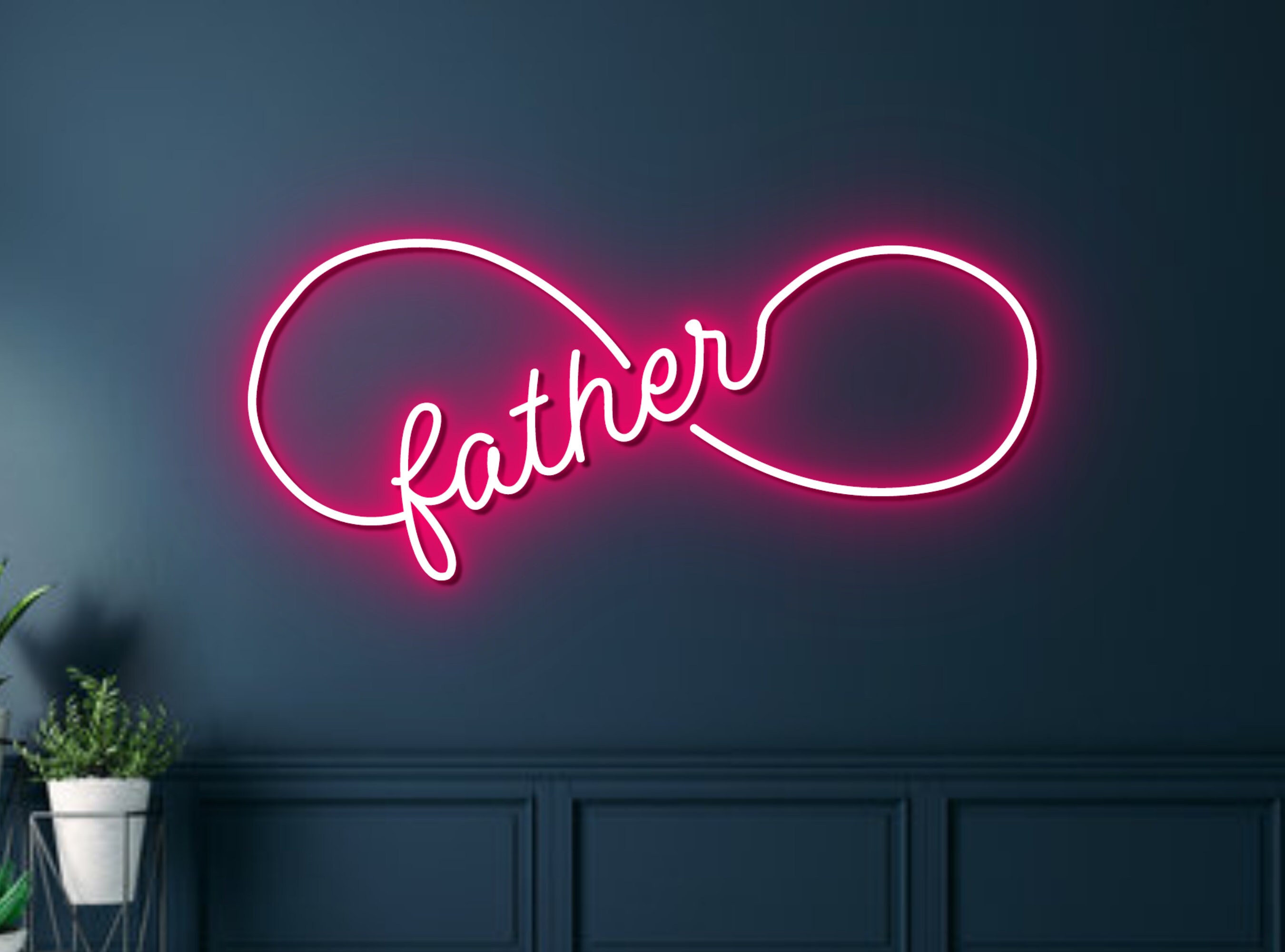 Father Neon Sign Father Day Idea