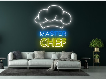 Master Chef Restaurant Welcome Neon Sign