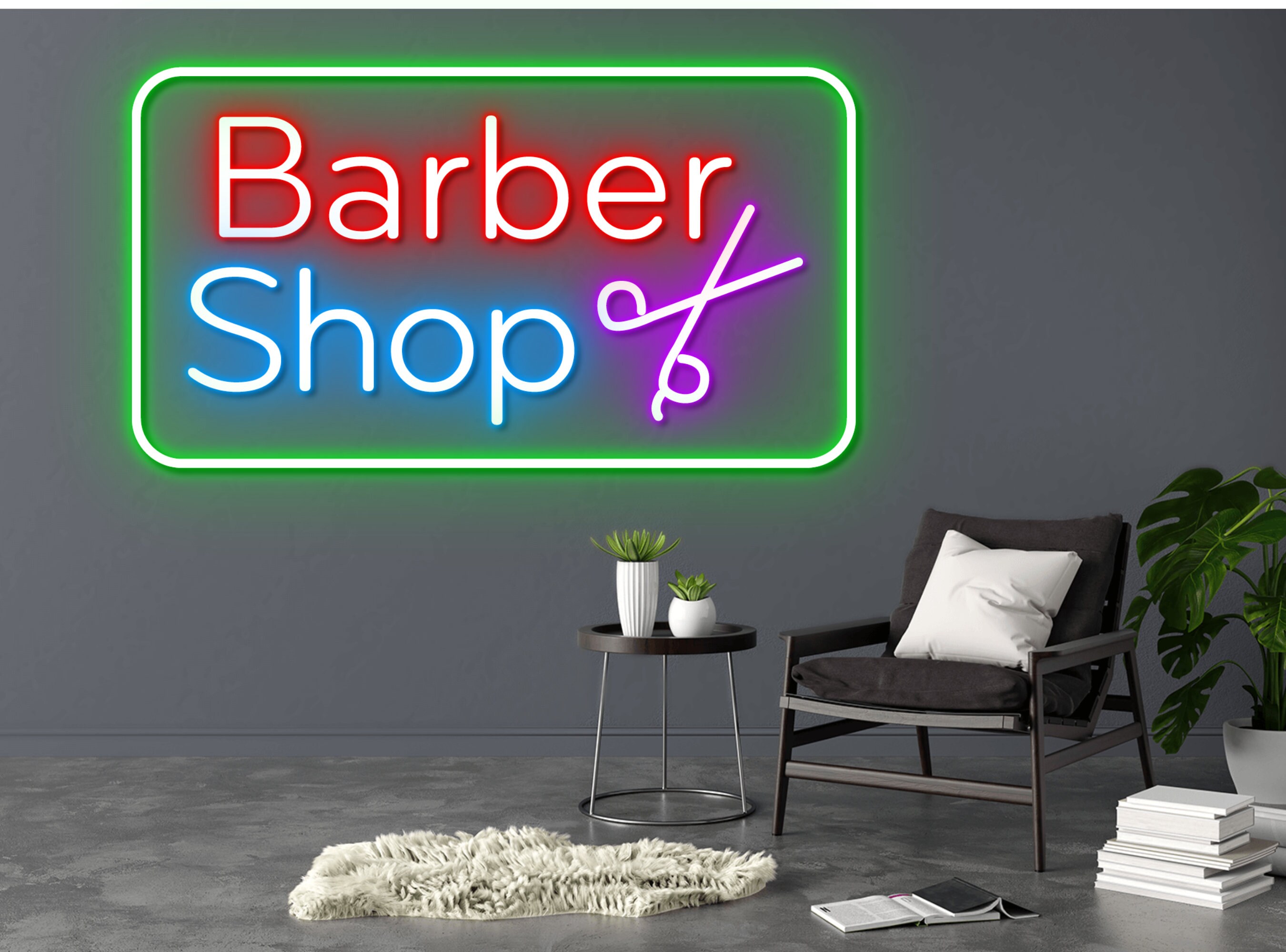 Barber Shop Neon Sign Decoration Gift