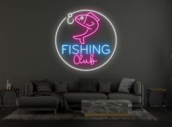 Fishing Club Neon Sign Handmade Neon Sign