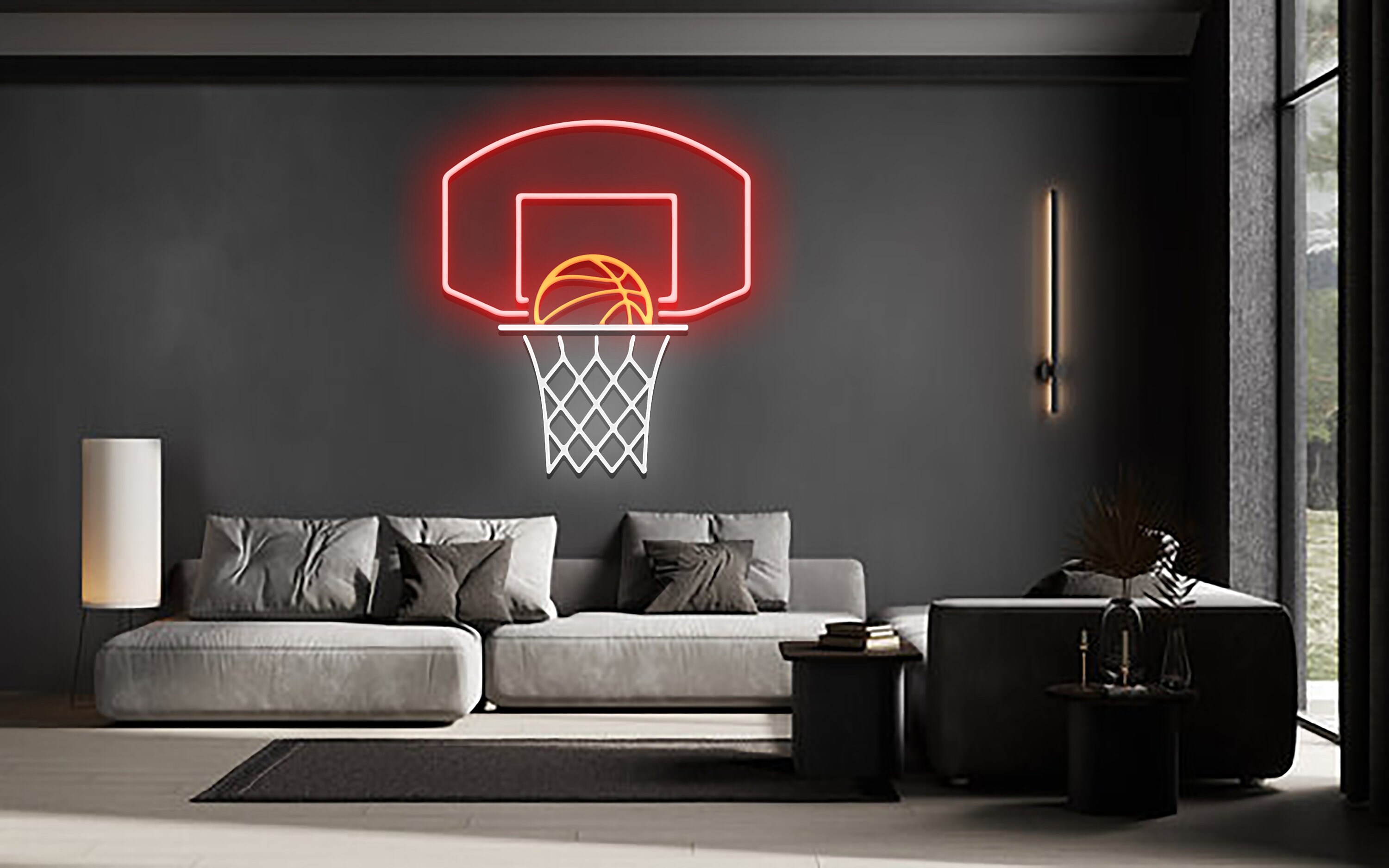 Basketball Ball Neon Sign Wall Decoration