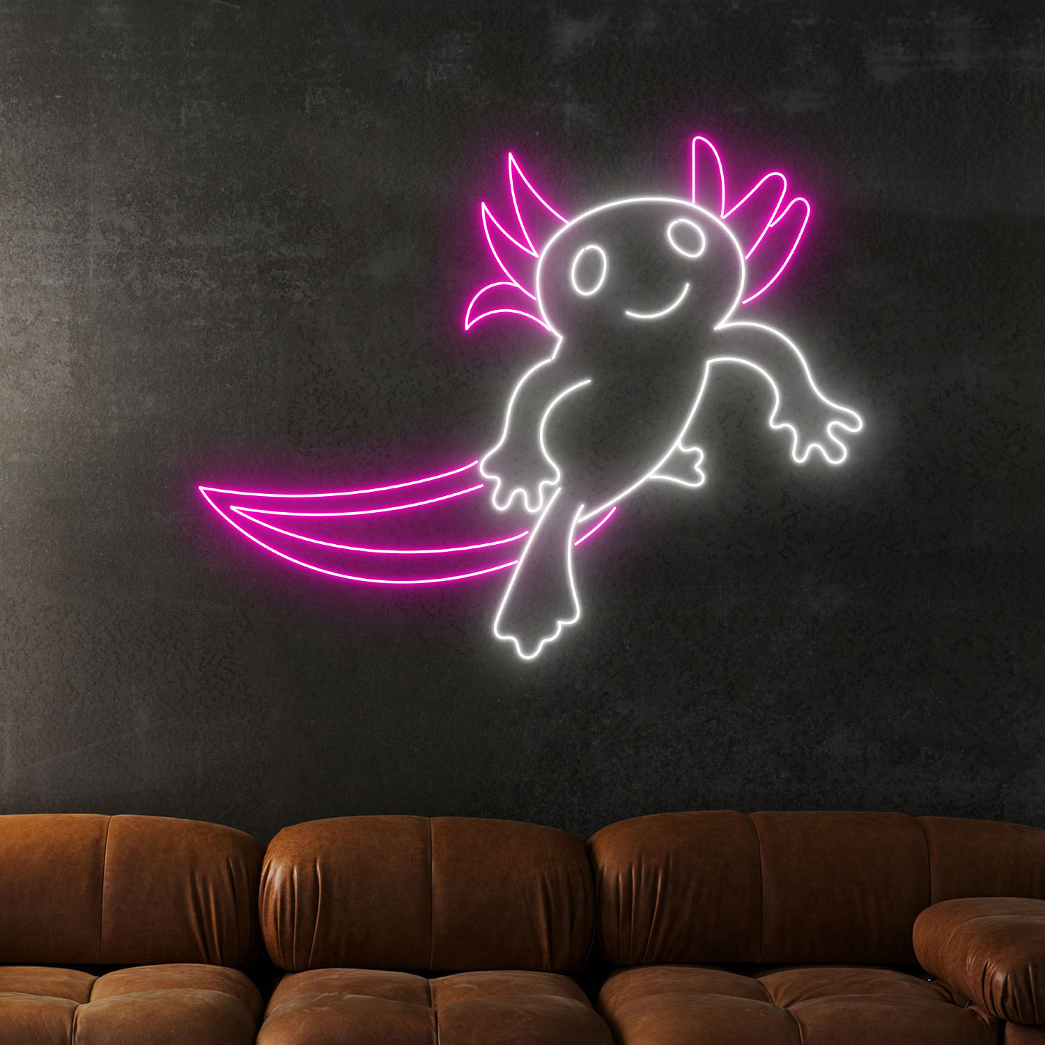 Cute Axolotl Neon Led Sign Pokemon Wall Art Decor