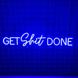 Get Shit Done Neon Sign Trendy Wall Decor