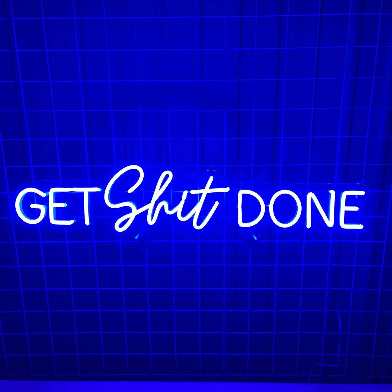 Get Shit Done Neon Sign Trendy Wall Decor