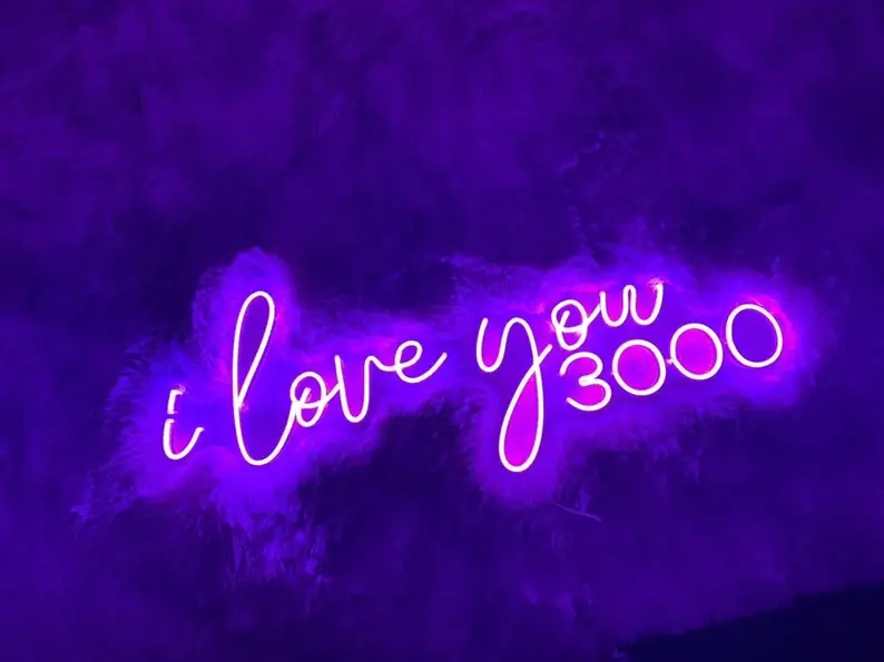 I Love You 3000 Neon Sign Wedding Decor Home Decor