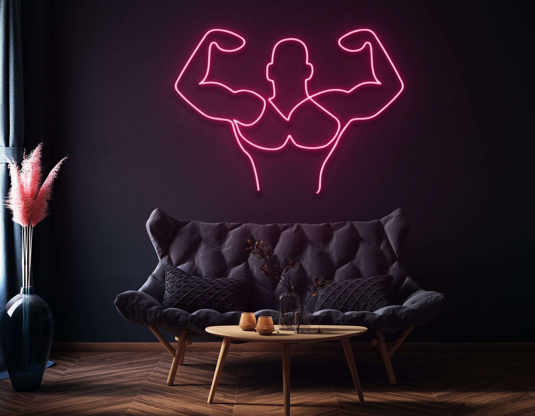 Arm Muscles Neon Sign Wall Decoration Gift