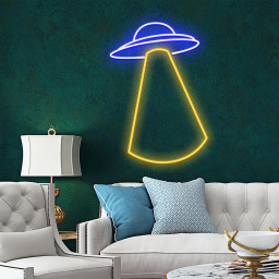 UFO Astronaut Neon Signs