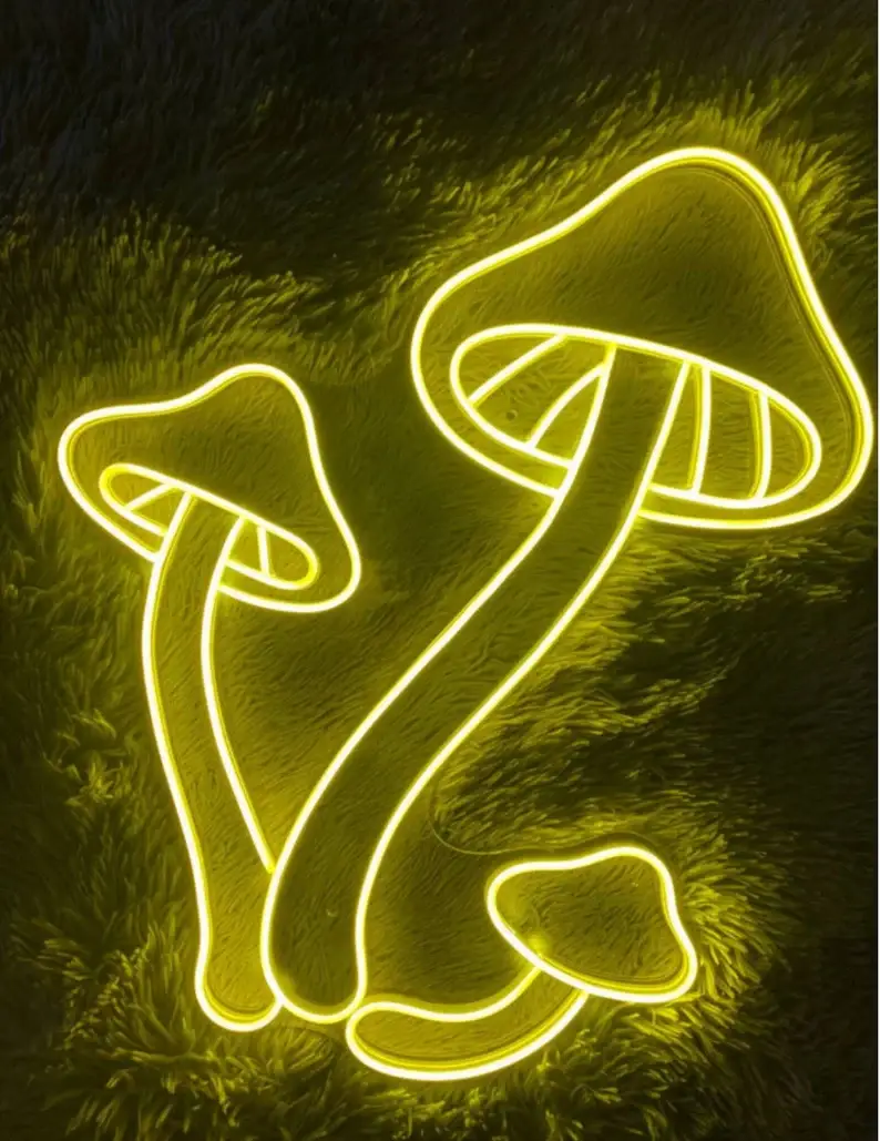 Mushroom Neon Signs Plant Neon Sign