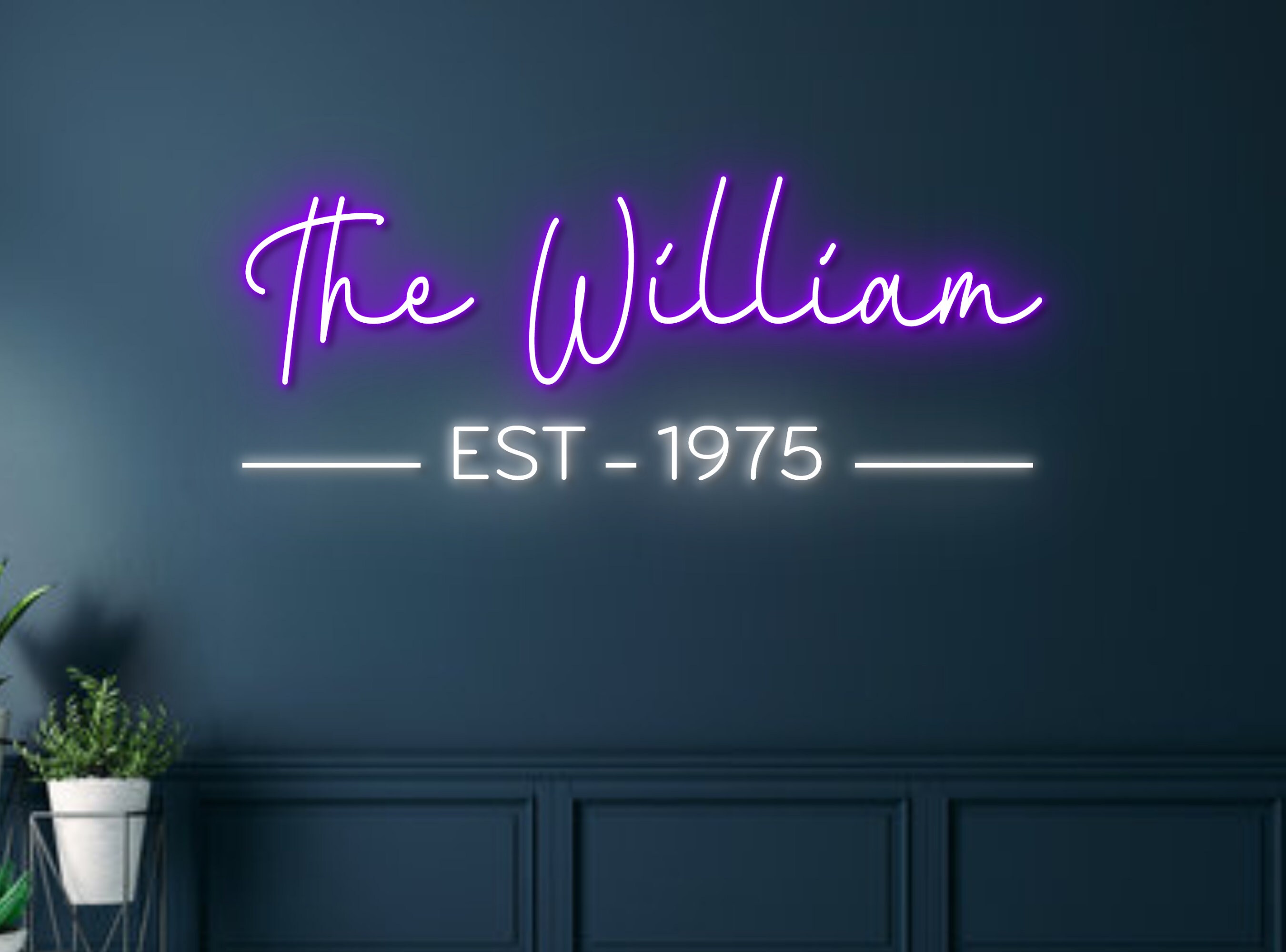 Custom Family Name Neon Sign